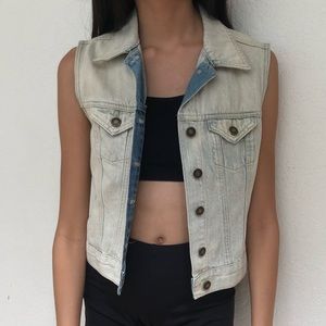 Denim Light wash Vest